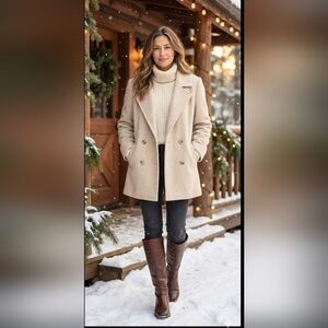 Vintage Ms. Freddi Wool Long Winter  Coat .